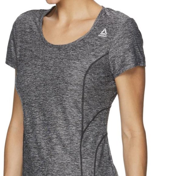 Reebok - fitted shirt -black heather - Picture 4 of 4